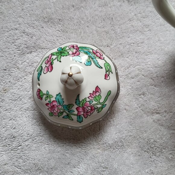 VTG COALPORT INDIAN TREE TEAPOT ENGLAND ORIGINAL ENGRAVING 1801 BONE CHINA RARE - Picture 3 of 12